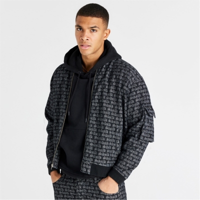 Jacheta SikSilk Denim Bomber barbat