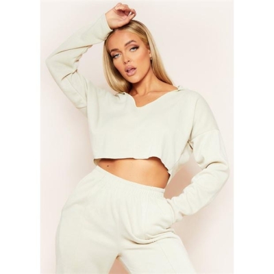 Hanorac Missy Empire Neck Seam Detail Cropped