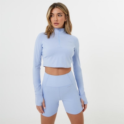 Jacheta USA Pro Quarter Zip Cropped dama