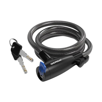 Gerda bike lock cable, round body, key cover Flex 1500/8T black 0SFL0150008 06T2XP GERDA SPOKA Z OGRANICZON ODPOWIEDZIALNOCI