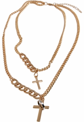 Various Chain Cross Necklace Urban Classics