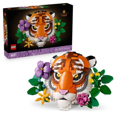 LEGO LEGOr Art The Fauna Collection - Tiger Housewarming Gift for a New Home 31217