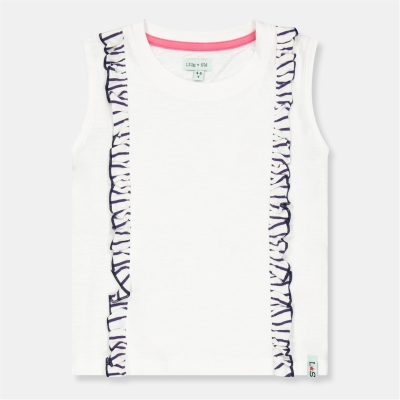 Lilly and Sid Stripe Frill Top Jn99