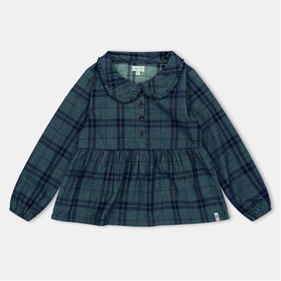 Lilly and Sid Check Collar Top In99