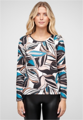 Langarm Top mit Bltter Print Cloud5ive
