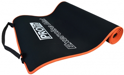 Profit 180x60x0.6cm exercise mat black orange DK 705