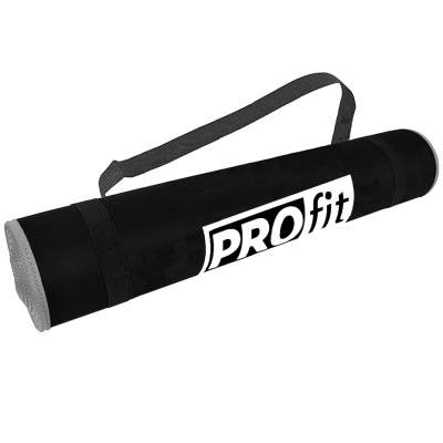 Profit 180x60x0.6cm exercise mat black and gray