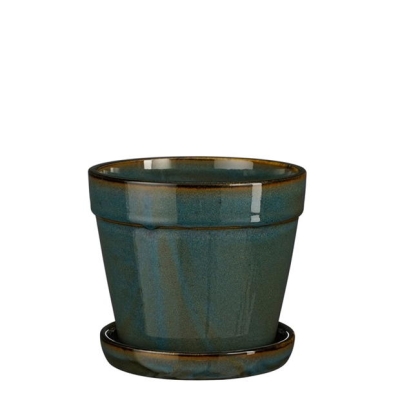 Mica Clint Pot with Saucer