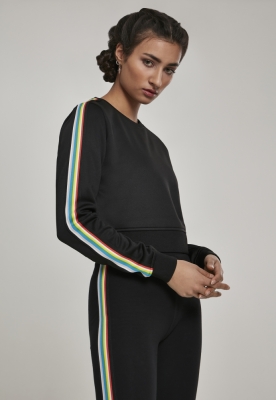 Multicolor Taped Sleeve Crewneck dama Urban Classics