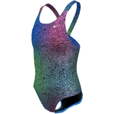 Costum inot Nike Multi Print HydraStrong copil