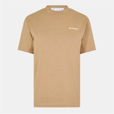 Off White Off Casual T Brown Ld99