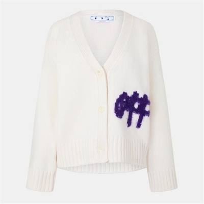 Off White Off Intrsia Crdi Ld99