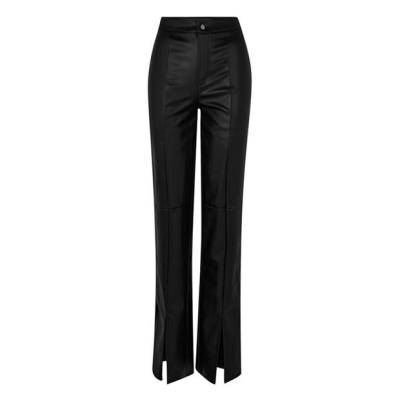 Pantalon Combat Missguided Split Hem Faux piele