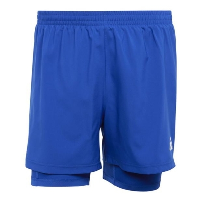 Pantalon scurt Combat adidas Own the Run 2-in-1 Running barbat
