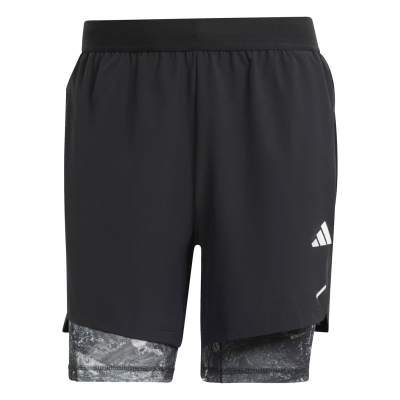 Pantalon scurt Combat adidas Power Workout 2-in-1 barbat