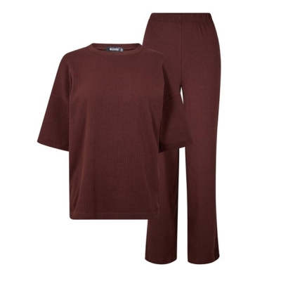 Camasa Pantalon Combat Missguided T And Wide Leg Co Ord Set