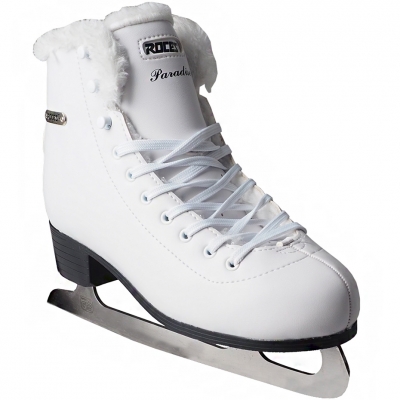 Roces Paradise Eco-Fur figure skates white 450704 01