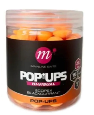 POP-UP FLUO SCOPEX & BLACKCURRANT 15MM 250ML MAINLINE
