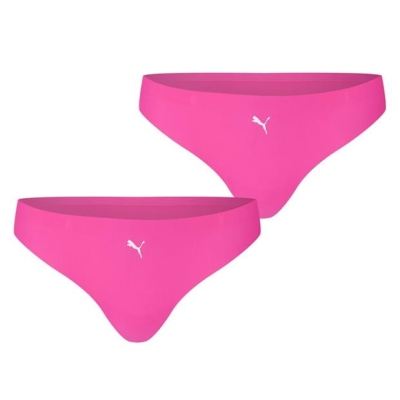 Puma 2-Pack Logo Thong Briefs dama