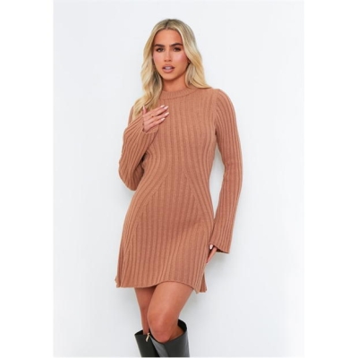 Rochie Missy Empire Rib Knit Flare Mini dama