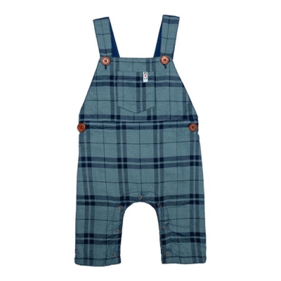 Lilly and Sid Check Dungarees Bb99