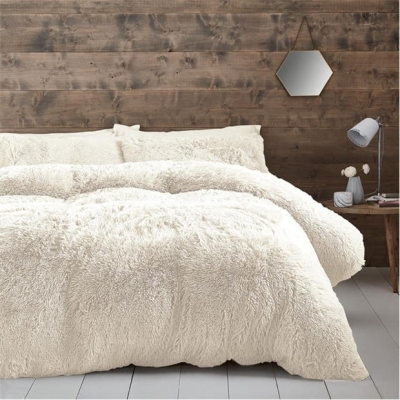 Catherine Lansfield Deep Pile Faux Fur Duvet Cover Set