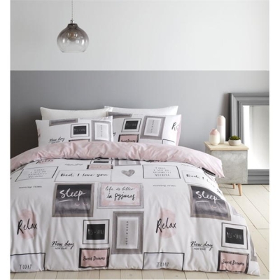 Catherine Lansfield Dreams Reversible Duvet Cover Set