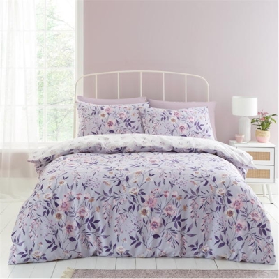 Catherine Lansfield Floral Reversible Duvet Cover Set