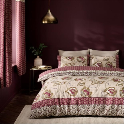 Catherine Lansfield Paisley Floral Reversible Duvet Cover Set
