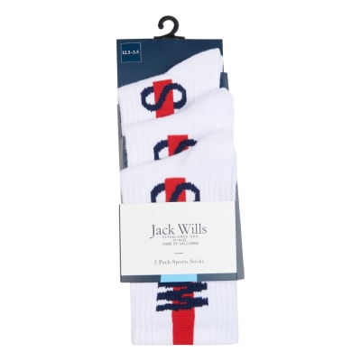 Soseta Jack Wills Wills 3 Pack of Sport copil baietel