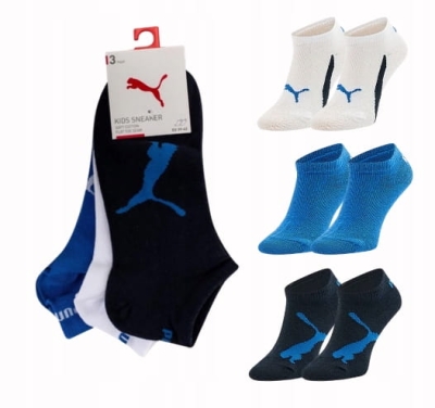 Set de 3 Sosete PUMA PREMIUM glezna 39/42 pentru Copii