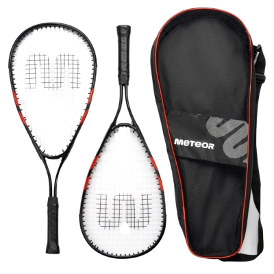 Meteor speed badminton set 2 aluminum rackets, 3 shuttlecocks 16839
