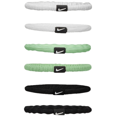 Nike Flex Hair Bands 6 pcs. White-Green-Black N1009194130OS