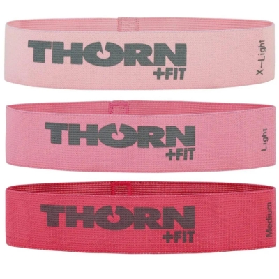 Set of exercise bands Thorn Fit resistance textile band set 3 pcs dama