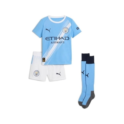 Set complet Puma Manchester City Mini 2025 2026 bebelus