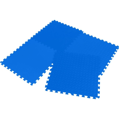 The puzzle Mat Eva foam 60x60x1,2 cm 4 PCs blue Enero 1005485