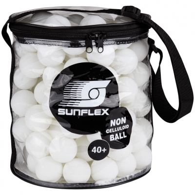 Sunflex ping pong balls in white pouch 144 pcs. 30016