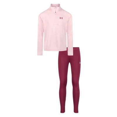 Trening Bluza Fermoar Under Armour Quarter and Trouser Set bebelus