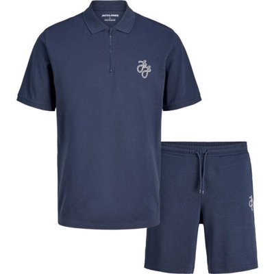 Jack and Jones Zip Polo and Short Set