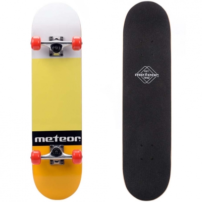 Skateboard Wooden Meteor Salty orange-yellow-black 22651
