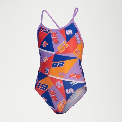 Speedo Allover Digital Vback fetita