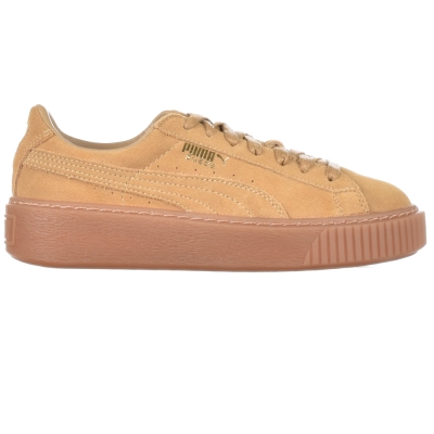 Tenisi femei puma suede platform maro