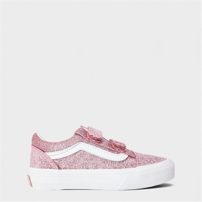 Pantof sport Vans Old Skool V Glitter Rose Gold Canvas Unisex copil