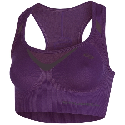 Brubeck Crop Top Fitness 's bra purple CR10070 dama