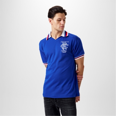 Camasa Score Draw Rangers FC Retro Home 1981 adulti