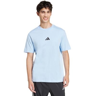 Camasa adidas Essentials Small Logo Single Jersey men's T- light blue JF1101