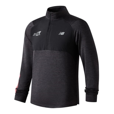 New Balance Balance Ht Grd Q Zp Athlgrey Ag Smal Running Top barbat