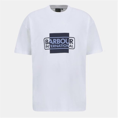 Camasa Barbour International short-sleeved cotton divide t-