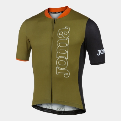 Crono Cycling Jersey Khaki Black Joma