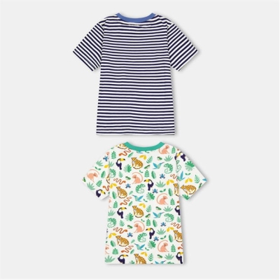 Camasa Lilly and Sid & Sid Multicoloured Animal Safari And Stripe Print T- - 2 Pack